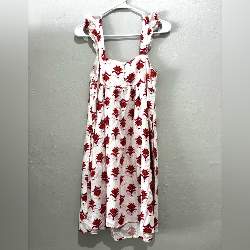 J. Crew White Dress with Red Floral Print - Picture 3 of 3